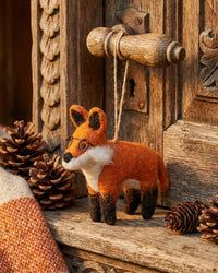 Lennox the Fox Handmade Felt Christmas Decoration
