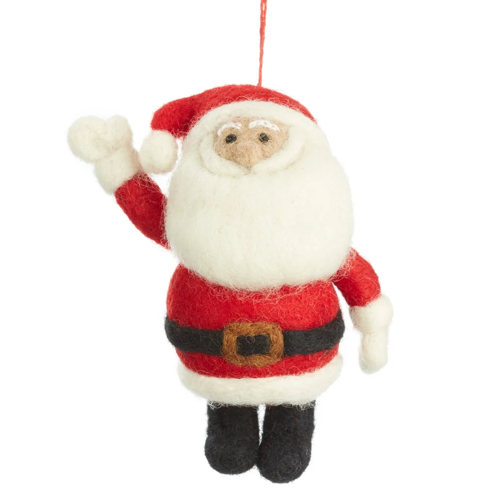 Father Christmas Handmade Felt Christmas Decoration
