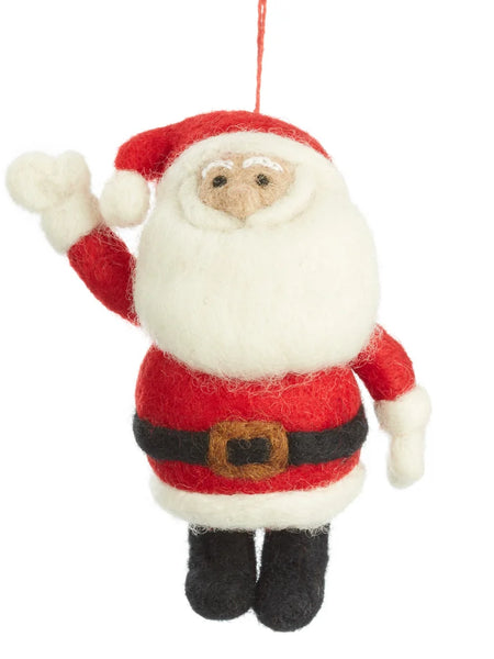Father Christmas Handmade Felt Christmas Decoration