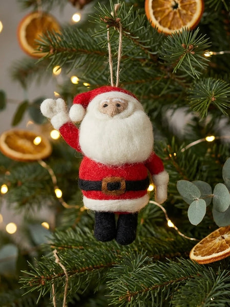 Father Christmas Handmade Felt Christmas Decoration