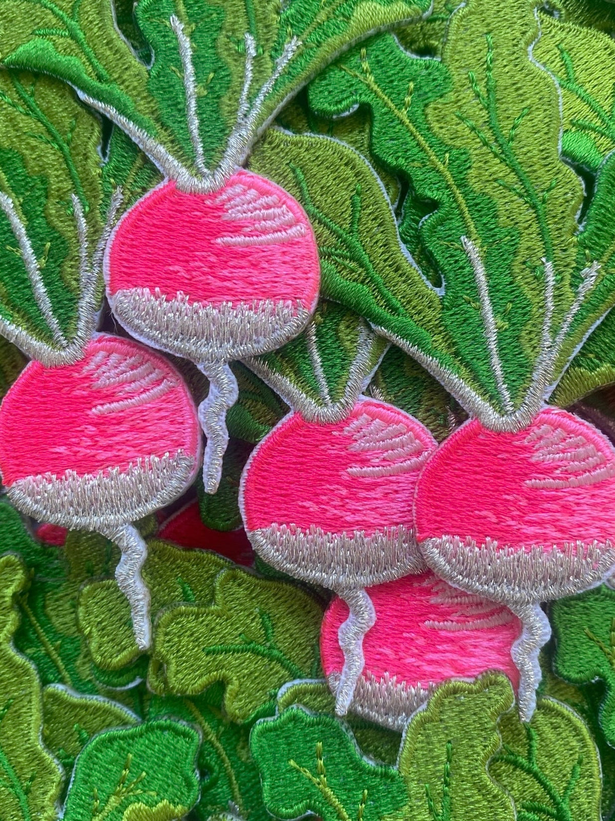 Petra Boase Iron-On Patch, Radish