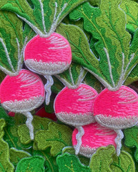 Petra Boase Iron-On Patch, Radish