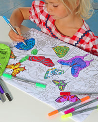 EatSleepDoodle Colour-In Placemat - Butterfly