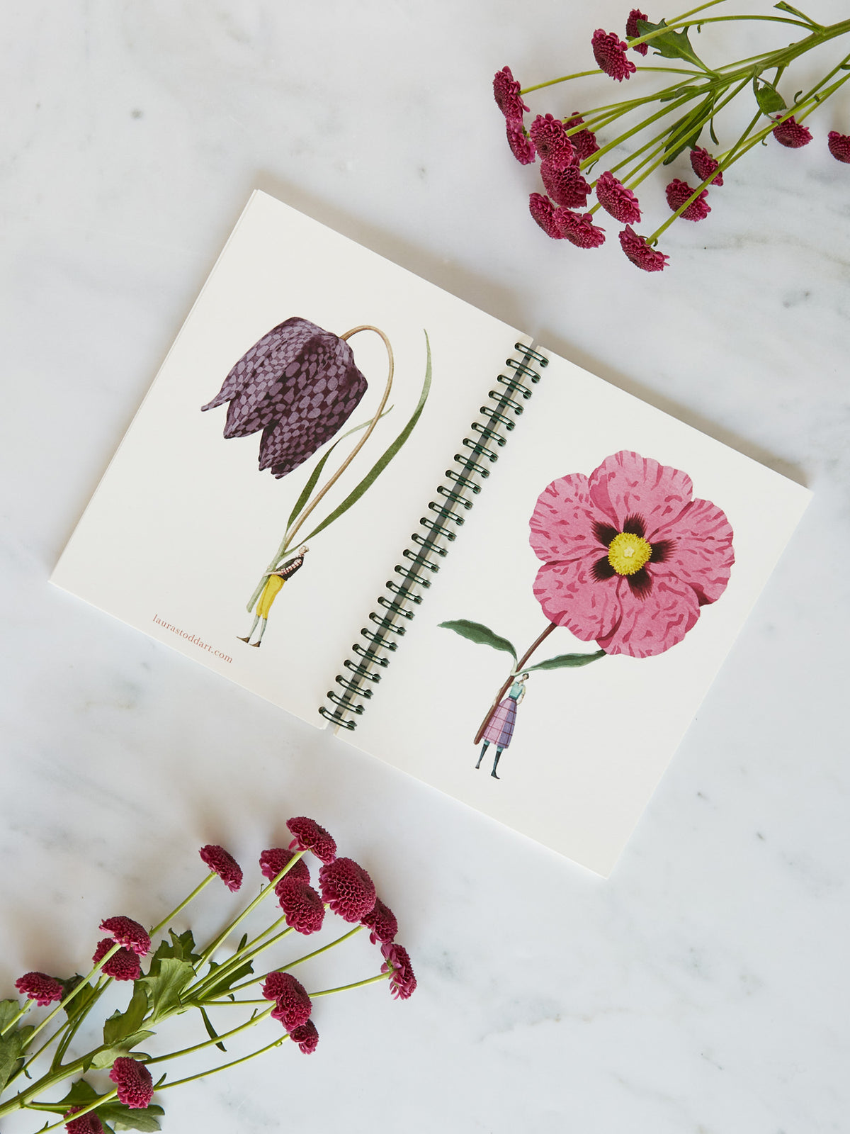 Laura Stoddart IN BLOOM A5 WIRO NOTEBOOK