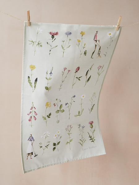Laura Stoddart Wild Flowers Tea Towel