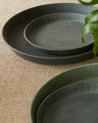 Dark Green Pot Saucer, Medium