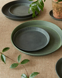 Dark Green Pot Saucer, Medium