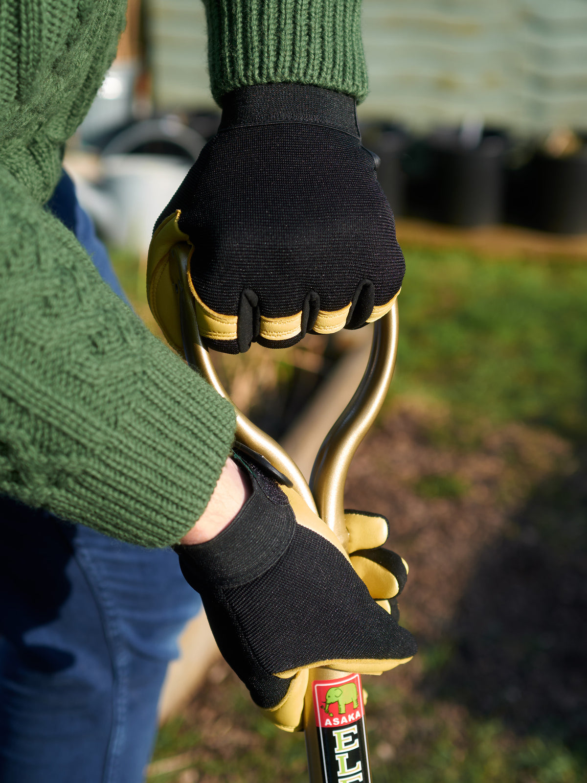 Gold Leaf Soft Touch Gardening Gloves, Mens