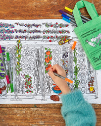 EatSleepDoodle Colour-In Placemat - Garden, Grow, Eat