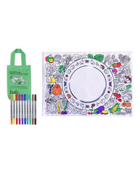 EatSleepDoodle Colour-In Placemat - Garden, Grow, Eat