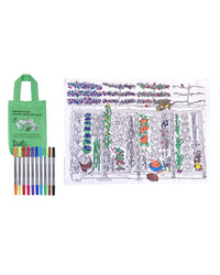 EatSleepDoodle Colour-In Placemat - Garden, Grow, Eat