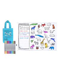 EatSleepDoodle Colour-in Placemat - World Map