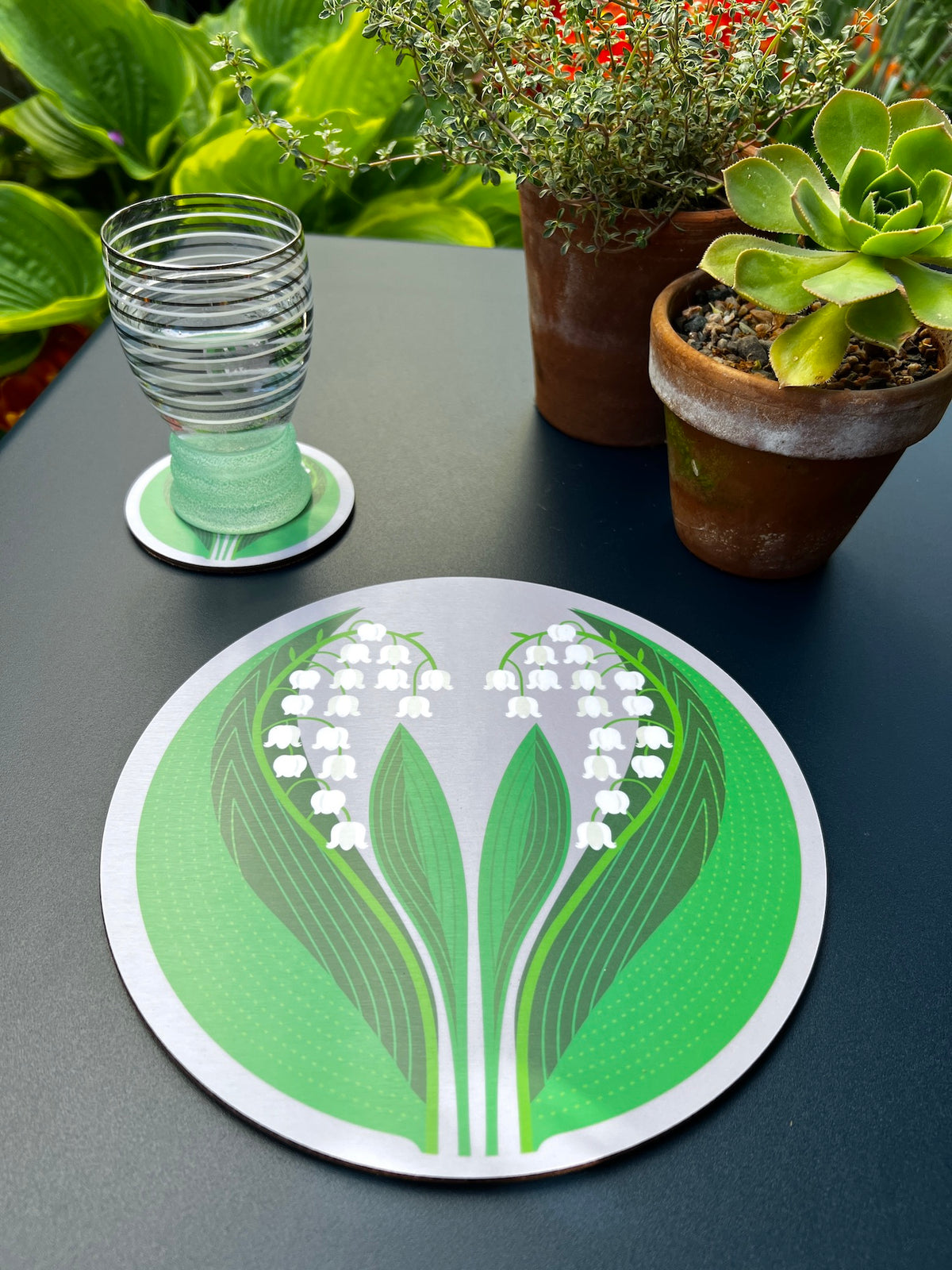 Jenny Duff Lily of the valley table mat