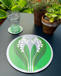 Jenny Duff Lily of the valley table mat