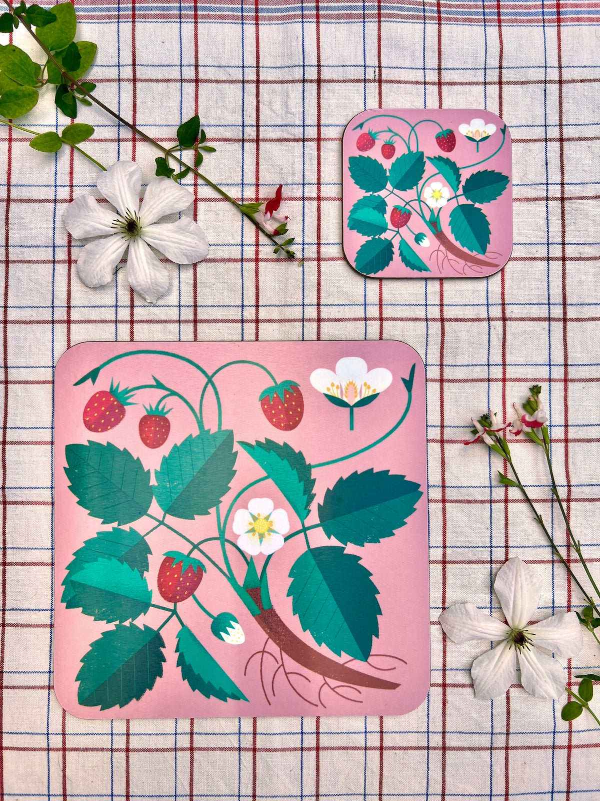Jenny Duff Strawberry Table Mat