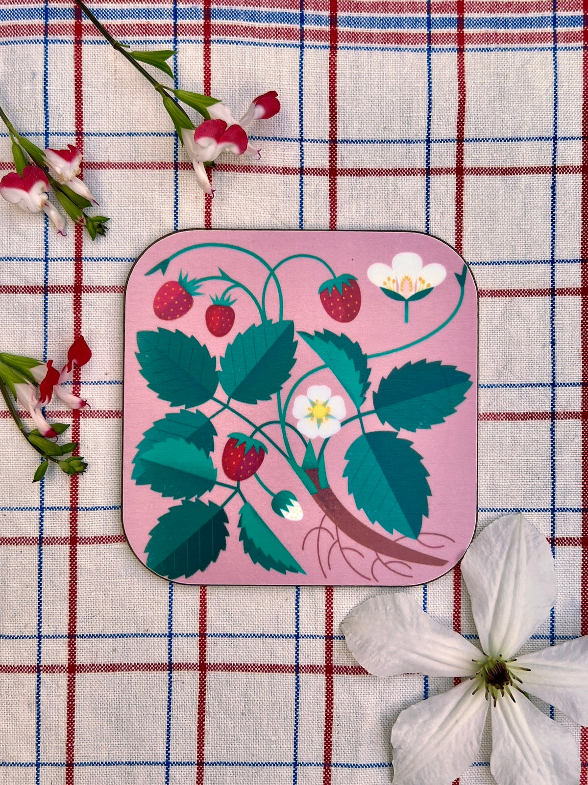 Jenny Duff Strawberry Coaster