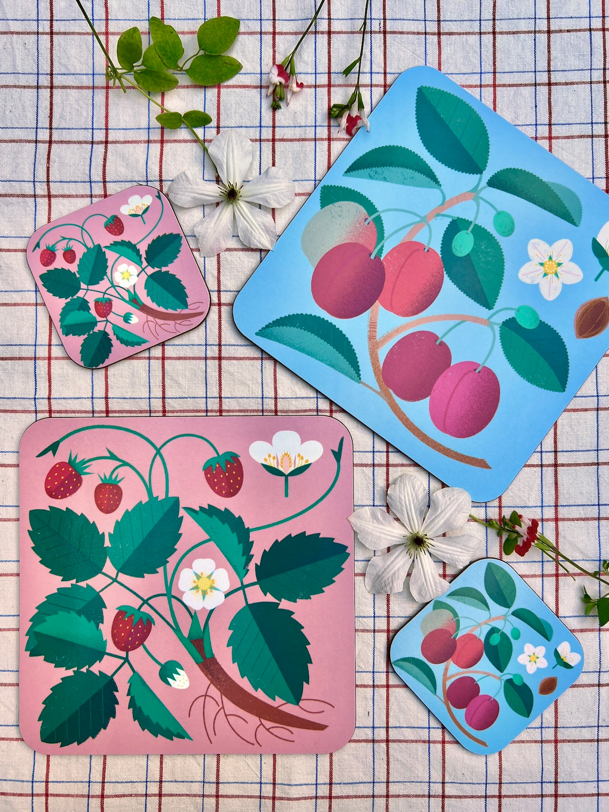 Jenny Duff Plum Table Mat