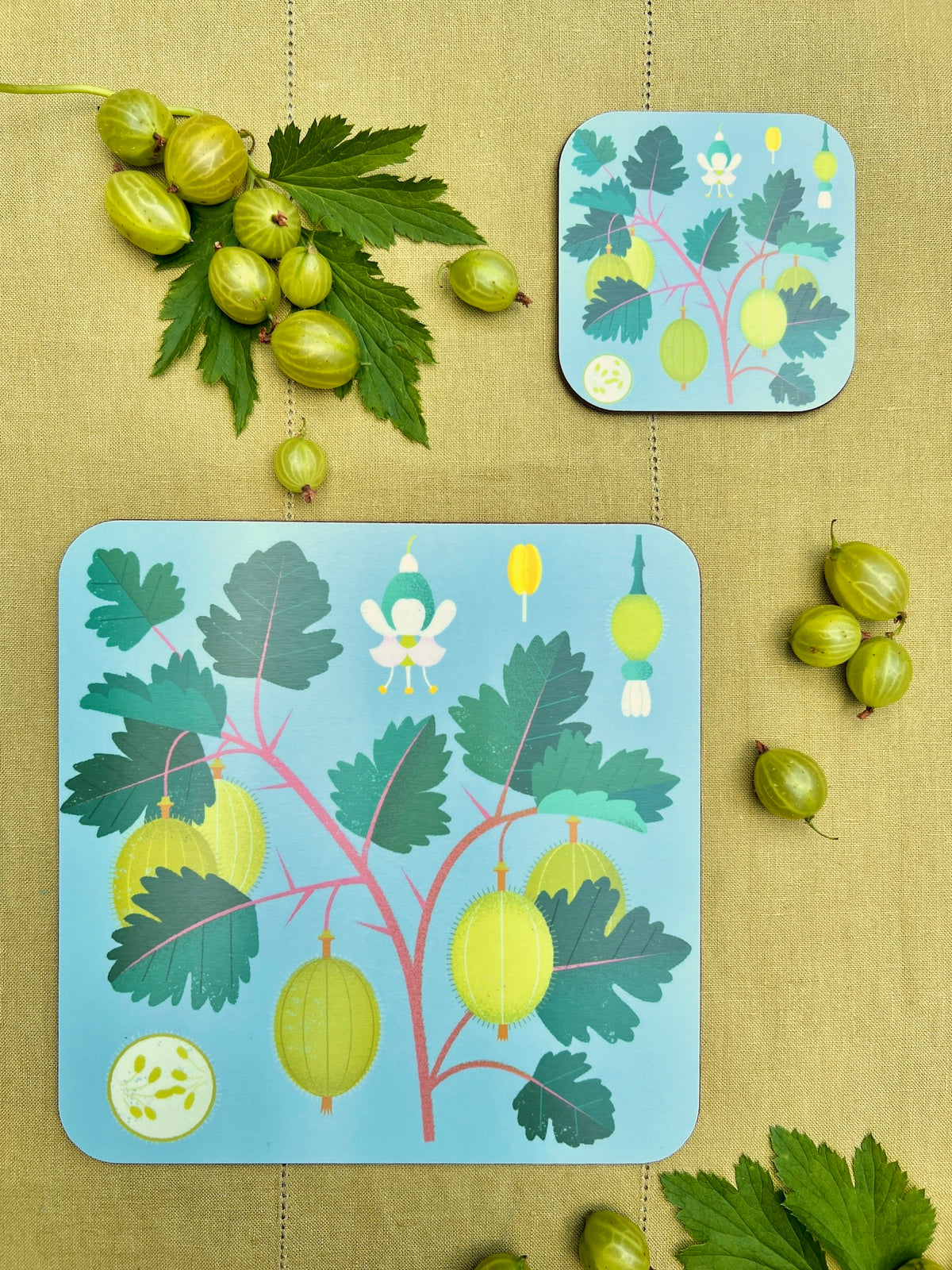 Jenny Duff Gooseberry Coaster