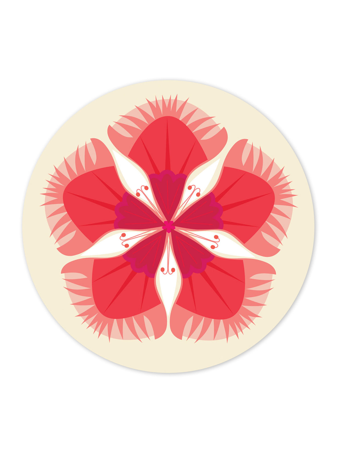 Jenny Duff Dianthus Table Mat