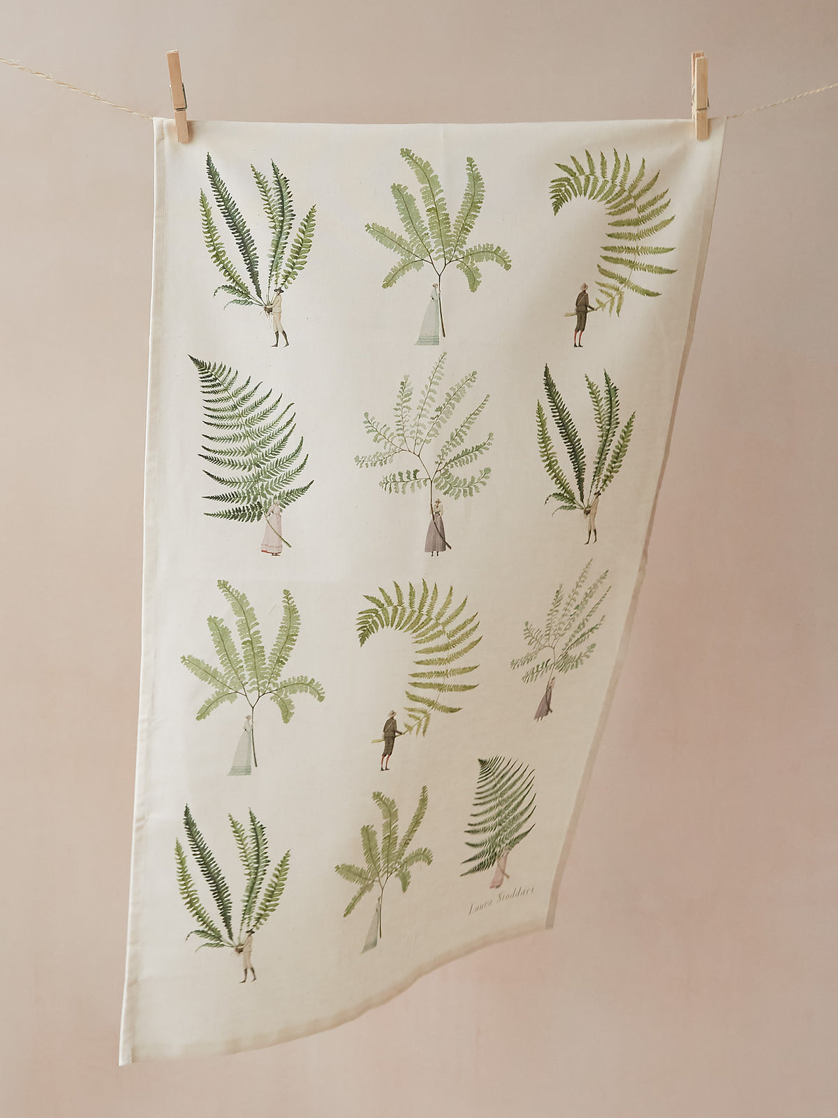 Laura Stoddart Fabulous Ferns Tea Towel