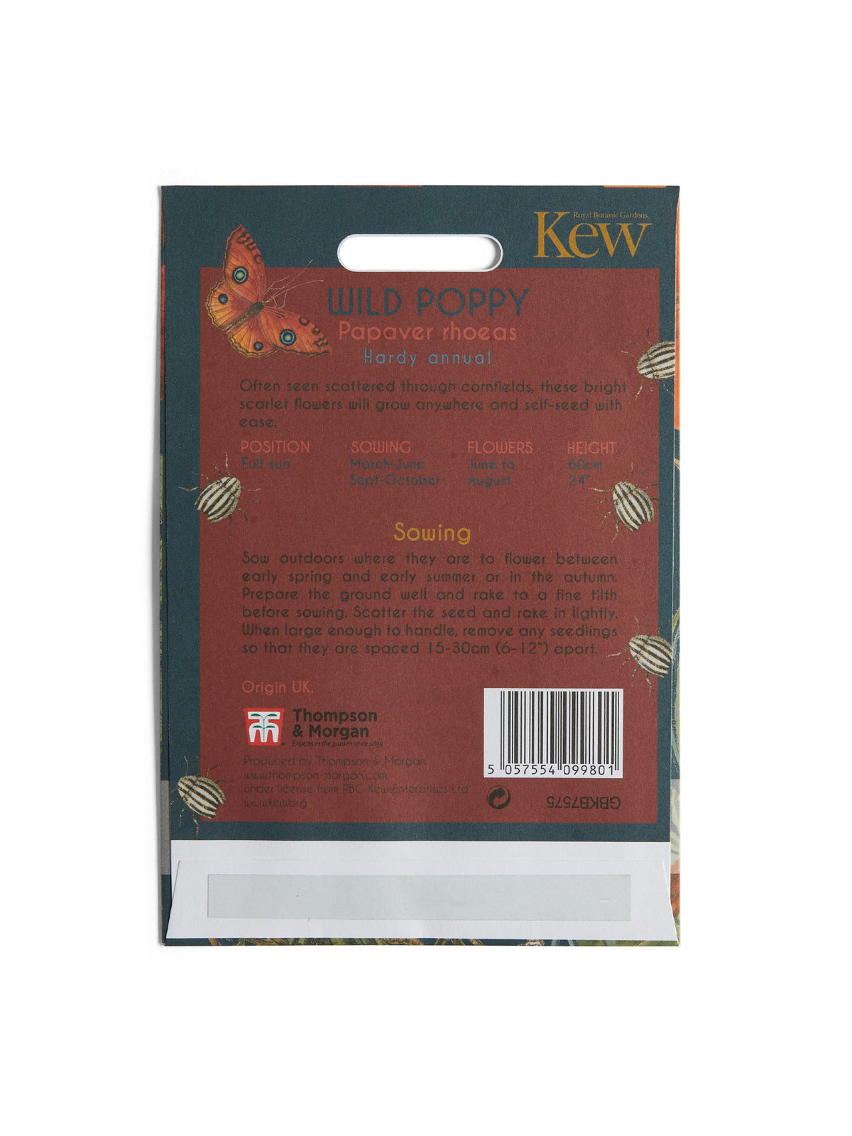 Kew Pollination Collection Wild Poppy