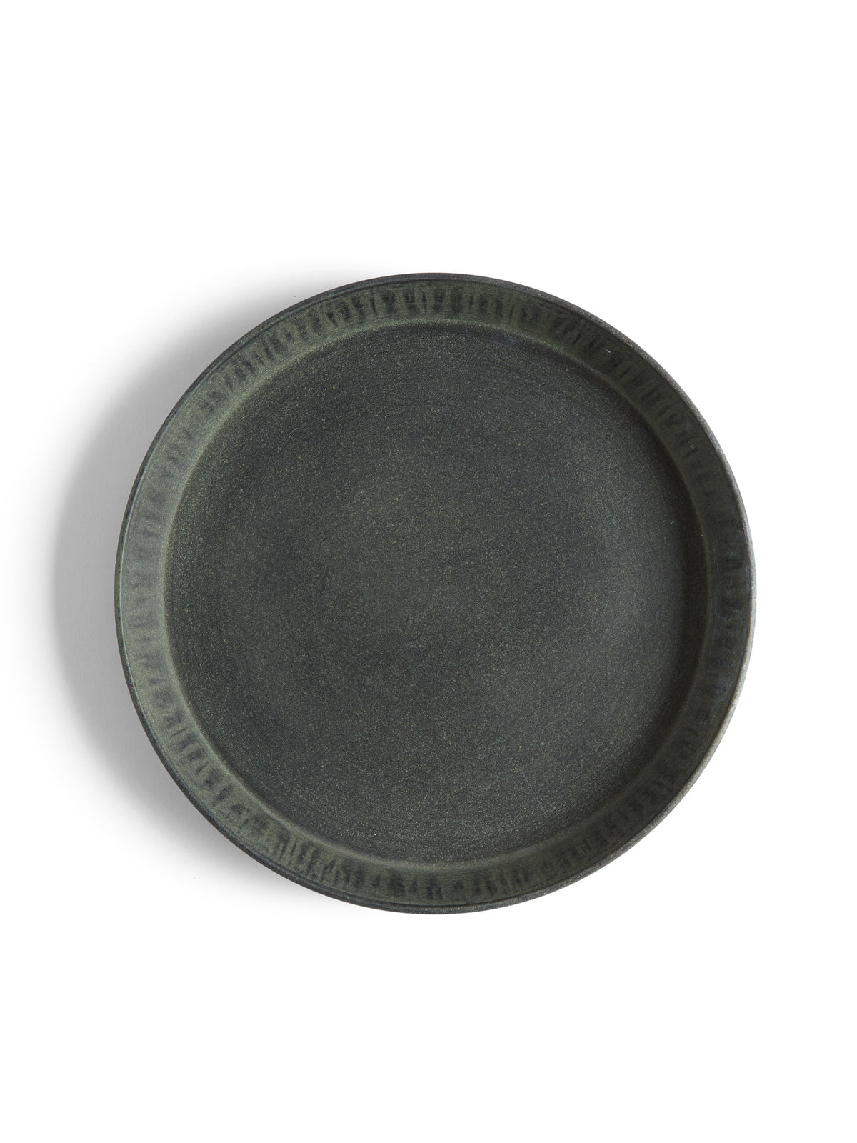 Dark Green Pot Saucer, Medium