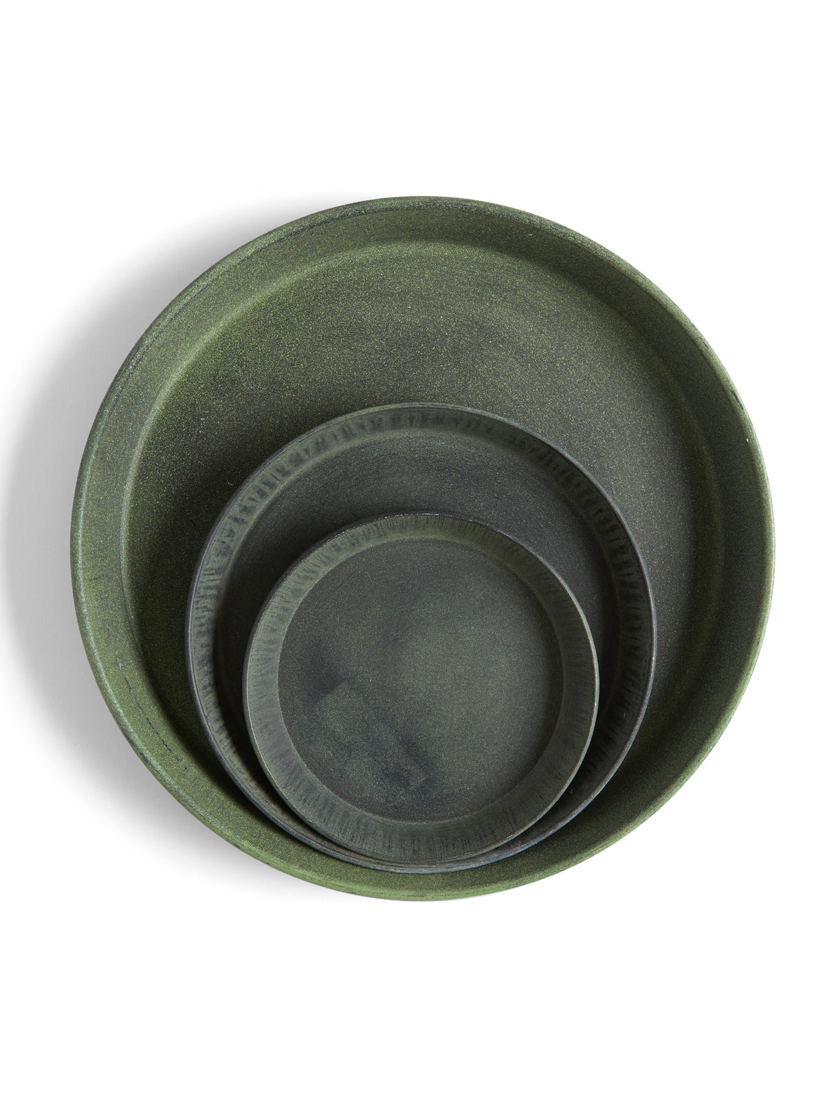 Dark Green Pot Saucer, Medium