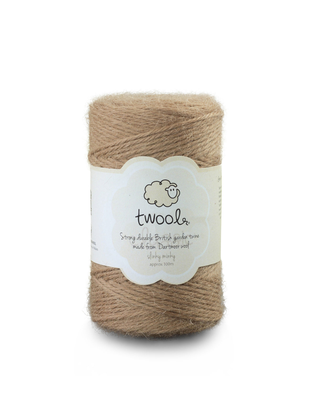 Twool Sustainable Wool Garden Twine, Mink