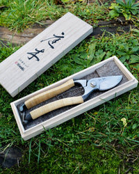 Niwaki Wisteria Rattan S-Type Secateurs, Limited Edition